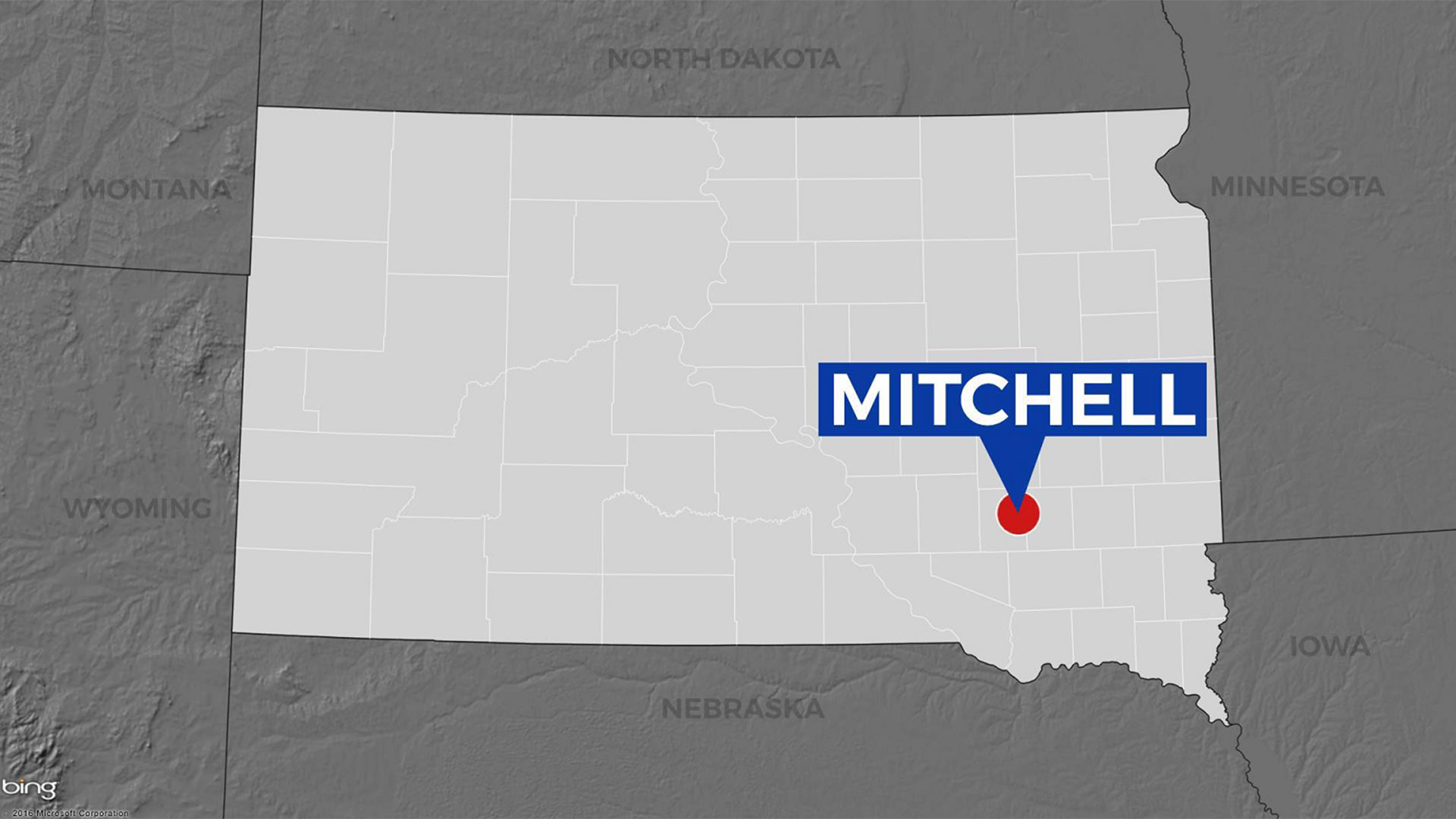 KELO Mitchell South Dakota map locator